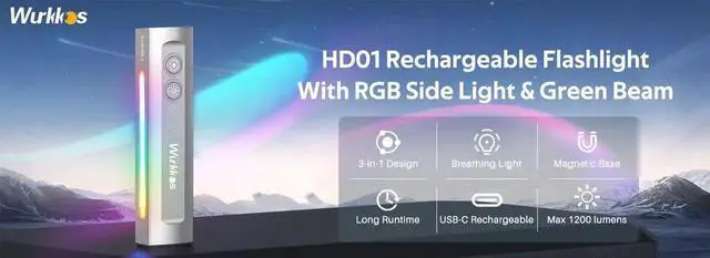 Alt view image 6 of 7 - Wurkkos DL70 Scuba Diving Flashlight High Power 13000LM Sear