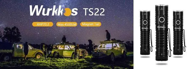 Alt view image 7 of 7 - Wurkkos DL70 Scuba Diving Flashlight High Power 13000LM Sear