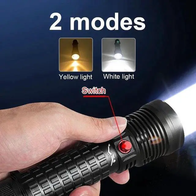 Alt view image 2 of 7 - 2*30W LED High Power Diving Torch IPX8 Professional Diving F