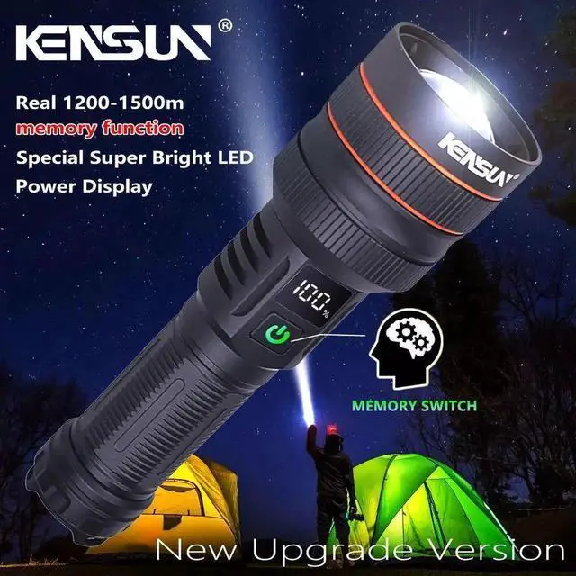 Main image of Bright Spotlight Long Range LED Flashlight Type-C Charging S