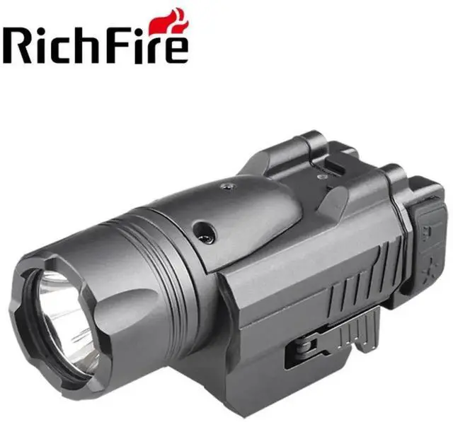 Alt view image 2 of 6 - Rechargeable LED Flashlight 1350 LM Laser Mounted C