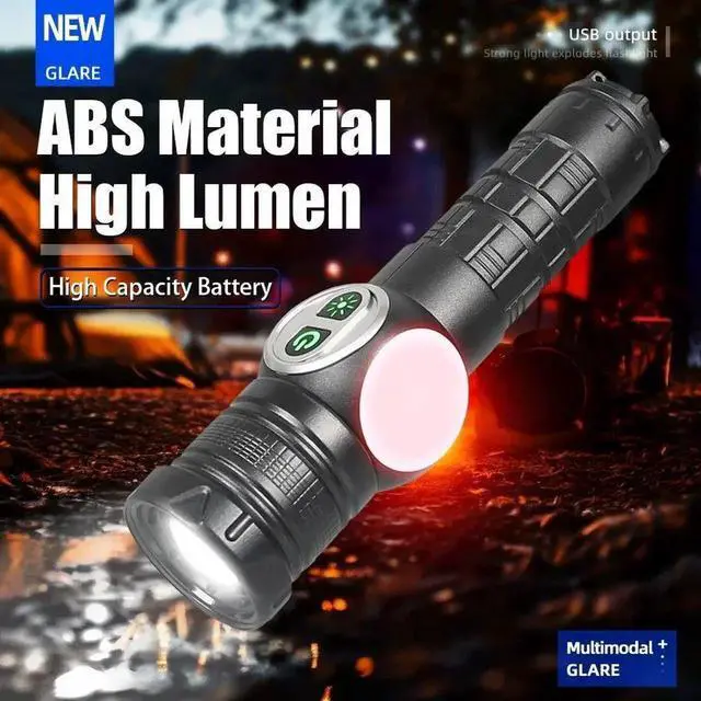 Main image of High Power White Laser LED Flashlight Built-in Battery USB R