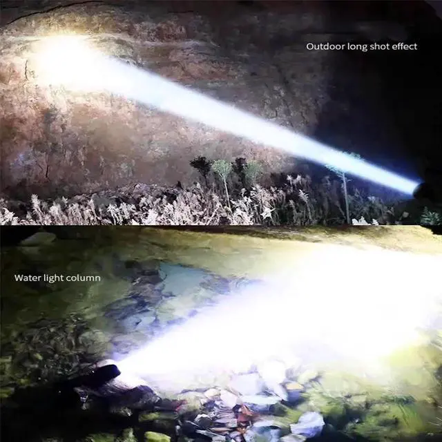 Alt view image 3 of 7 - Most Powrful XHP360 Scuba Diving Flashlight Super Bright Pro