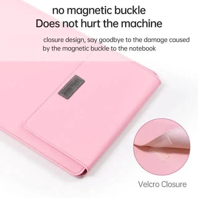 Alt view image 2 of 7 - 4 in 1 Lightweight and Portable Leather Computer Bag, Size:13/14 inches 13/14 inches (Yellow)