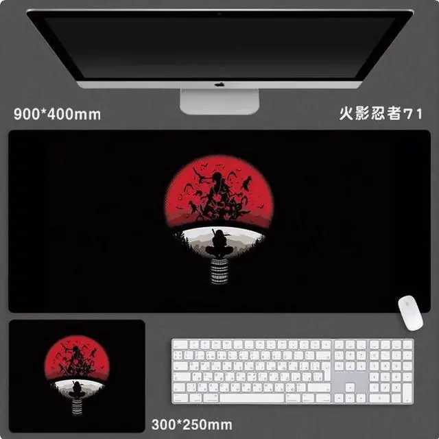 Main image of Anime NARUTO mouse pad Extended Gaming Mouse Pad with Stitched Edges, Large Mouse pad with Non-Slip Rubber Base for Work & Gaming, Office & Home