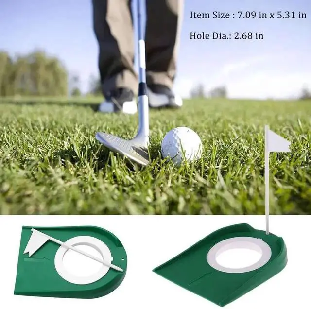 Main image of Indoor Golf Putting Trainer With Hole Flag Putter Green Prac