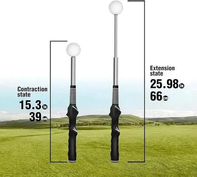 Alt view image 4 of 7 - Golf Retractable Swing Practice Stick Indoor Golf Sound Assi