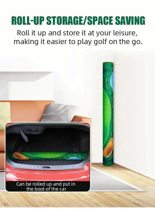 Alt view image 6 of 7 - PGM DJD040 Indoor Mini Golf Suspended Dartboard Practice Ou