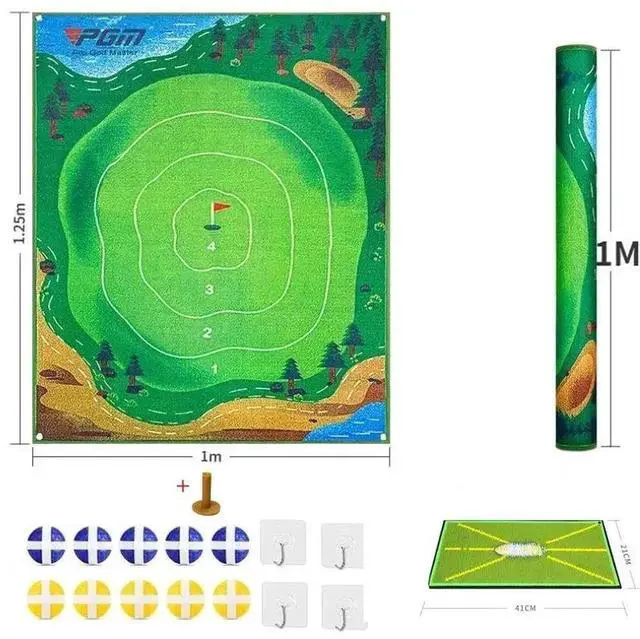 Alt view image 4 of 7 - PGM DJD040 Indoor Mini Golf Suspended Dartboard Practice Ou