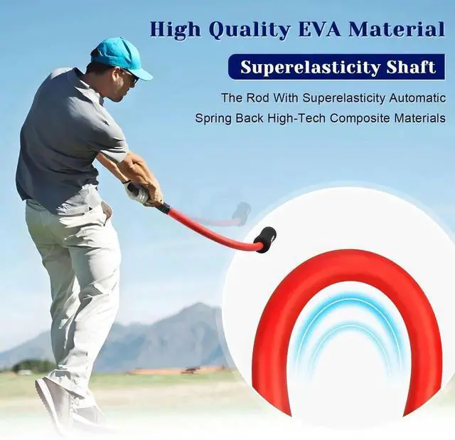Alt view image 6 of 7 - Golf Multi-functional Swing Aid Golf Warm Up Stick Power Sti