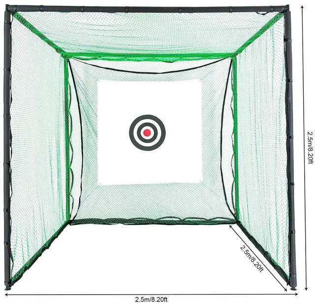 Main image of Golf Hitting Cage Swing Practice Mat for Indoor Outdoor Golf