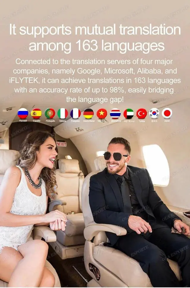 Alt view image 3 of 7 - Smart Glasses AI Translation Glasses Smartglasses