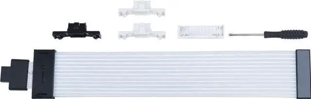 Alt view image 6 of 6 - LIAN-LI STRIMER Wireless 24 Pin and LIAN-LI STRIMER Wireless 12+4pin wide (12 Light Guides) Addressable RGB GPU Power Extension Cable Combo,Included Wireless Transmitter