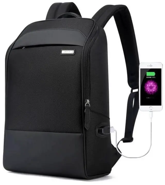 Main image of Bopai 751-006881 Business Anti-theft Waterproof Large Capacity Double Shoulder Bag,with USB Charging Port, Size: 30x14x44cm(Black)