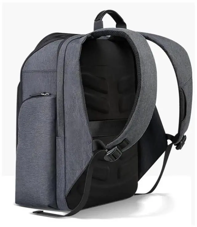 Alt view image 7 of 7 - Bopai 851-010128 Business Anti-theft Waterproof Large Capacity Double Shoulder Bag,with USB Charging Port, Size: 34x19x43cm (Black)