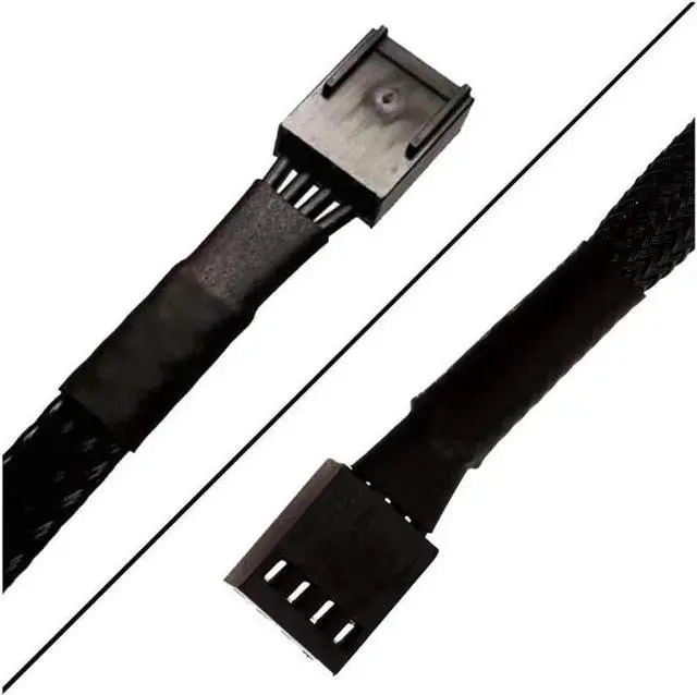 Alt view image 2 of 3 - 4 Pin PWM Fan Extension Cable,TeamProfitcom PC Fan Power Braided Sleeved Extension Cable Adapter Case 4-Pin Cooling Fans Cable 24 inches (3 Pack)