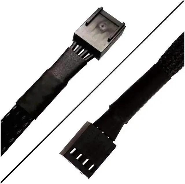 Alt view image 2 of 3 - 4 Pin PWM Fan Extension Cable,TeamProfitcom PC Fan Power Braided Sleeved Extension Cable Adapter Case 4-Pin Cooling Fans Cable 24 inches (3 Pack)