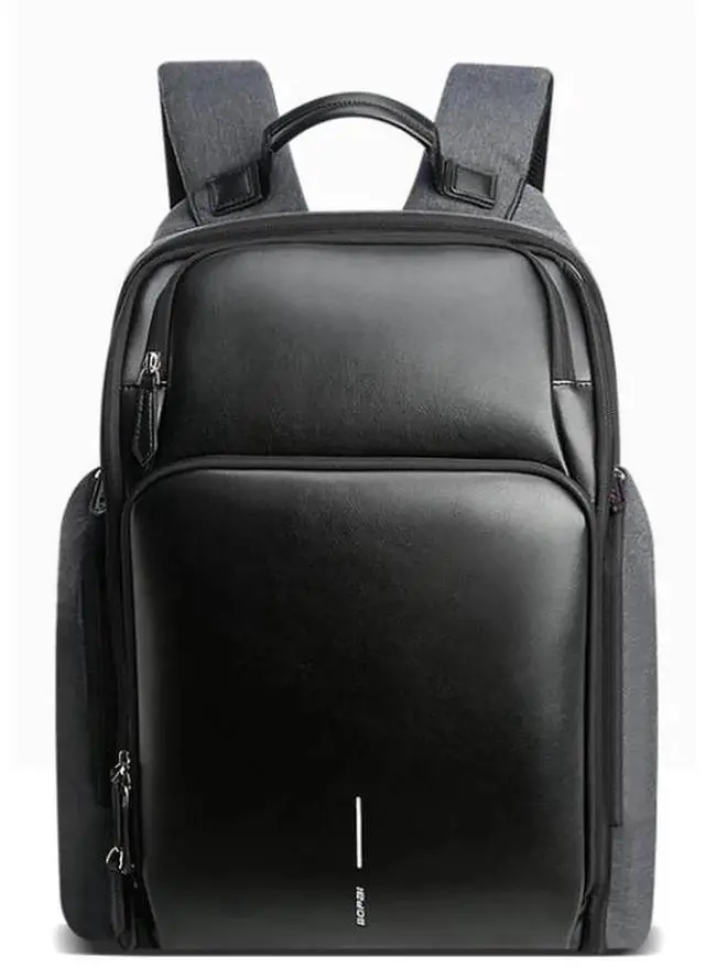 Alt view image 2 of 7 - Bopai 851-010128 Business Anti-theft Waterproof Large Capacity Double Shoulder Bag,with USB Charging Port, Size: 34x19x43cm (Black)