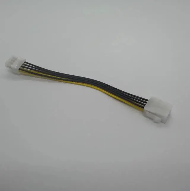 Alt view image 2 of 4 - 18CM power supply cable ATX 12V 8 pin male to 8pin female desktop computer CPU P8 extension cable cord PSU connector cord