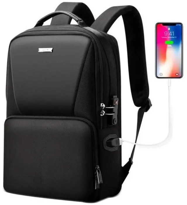 Main image of Bopai 61-02511 Business Travel Breathable Waterproof Anti-theft Man Backpack, Size: 30x15x44cm(Black)