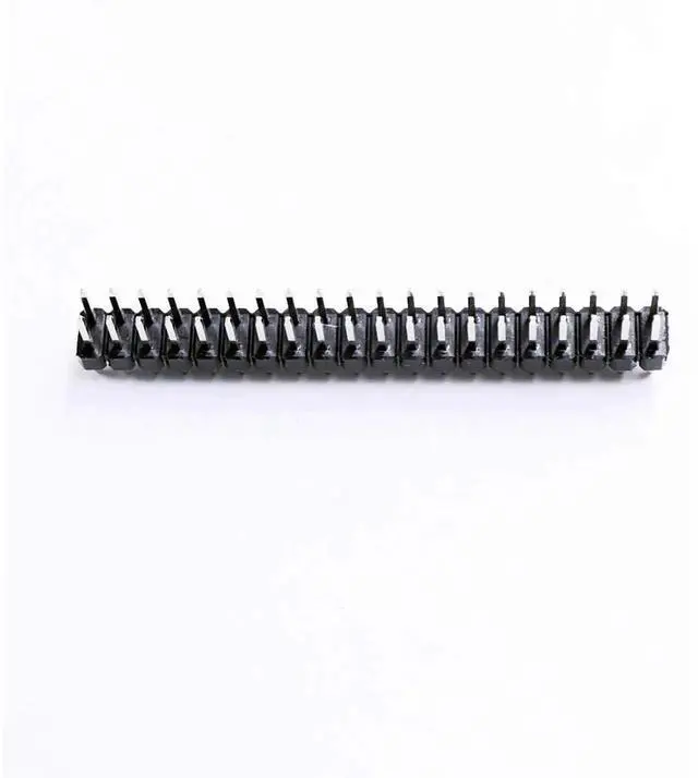 Alt view image 2 of 3 - 2 x 20-pin Dual Male Header Double Row Straight Connector Pin Header Compatible with Raspberry Pi Zero GPIO (Pack of 10)