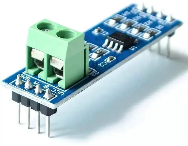 Alt view image 4 of 4 - MAX485 RS485 Transceiver Module TTL UART TTL to RS-485 Module RS-485 Communication Transceiver 5V Microcontroller Development Accessory Board for Raspberry Pi