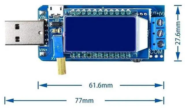 Alt view image 2 of 5 - DC-DC USB Step-Up/Step-Down Power Module LCD Display Power Supply Voltage Regulator Module 5V to 3.3V 9V 12V 24V