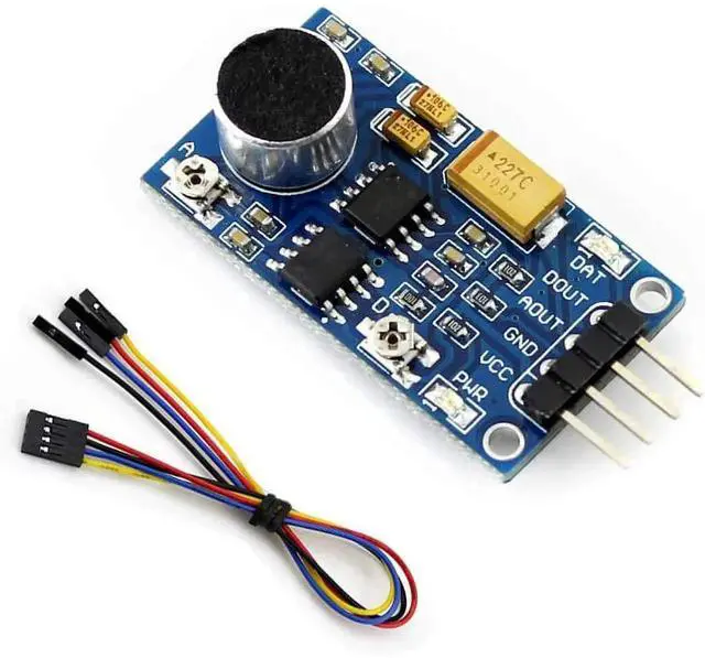 Alt view image 4 of 4 - LM386 Sound Sensor Module Kit with Dupont Line Audio Integrated Power Amplifier Board Compatible with Arduino