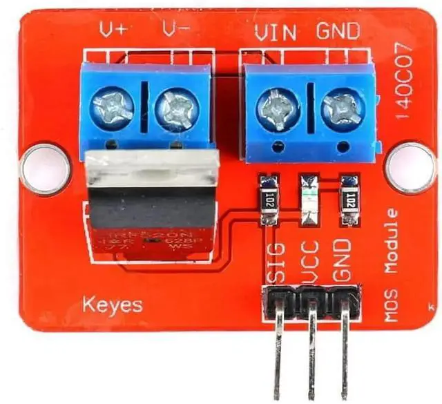 Alt view image 4 of 5 - 6PCS IRF520 Driver Module MOS Tube Field Effect Tube Driver Module ARM Compatible with Raspberry Pi