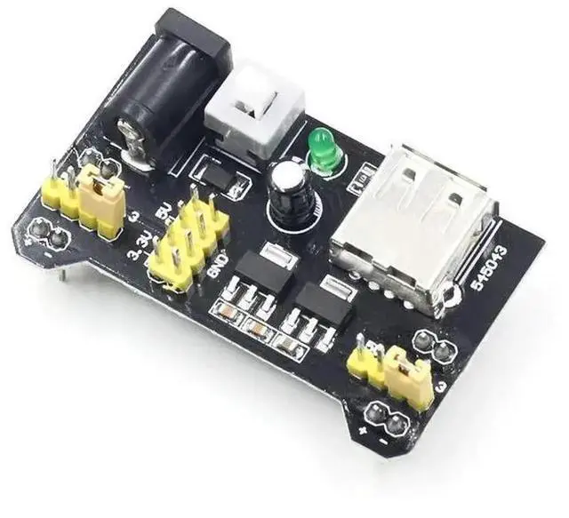 Alt view image 2 of 4 - Breadboard Power Module 3.3V/5V for Solderless Prototype Breadboard MB102 Breadboard Dedicated Power Module