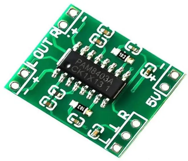 Alt view image 3 of 4 - 10pcs PAM8403 2X 3W Mini Digital Power Amplifier Board AMP Class D 2.5-5V Input can be Powered by USB