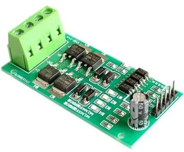 Alt view image 4 of 4 - 5-27V DC Motor Driver Module Board H-Bridge High Power PWM Speed Regulation 5/12/24V