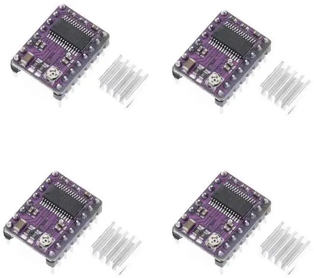Main image of 4 pcs DRV8825 Stepper Motor Driver Board with Heat Sink Compatible with 3D Printer CNC Engraving Machine