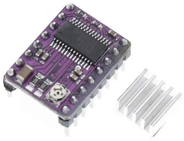 Alt view image 2 of 5 - 4 pcs DRV8825 Stepper Motor Driver Board with Heat Sink Compatible with 3D Printer CNC Engraving Machine