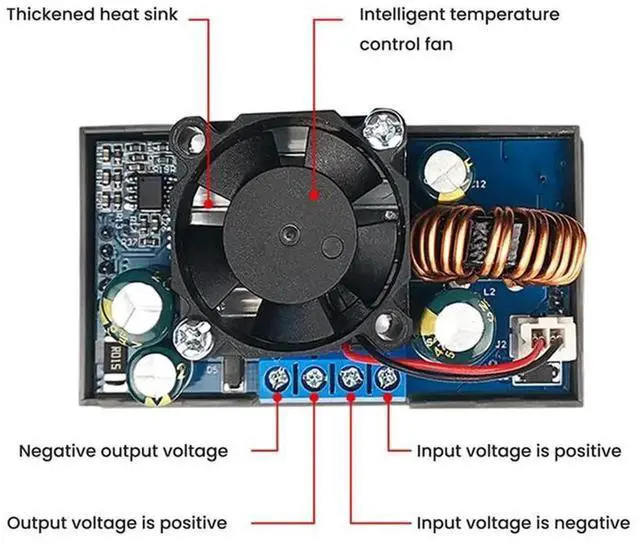 Alt view image 2 of 6 - WZ3605E DC DC Boost Converter CC CV 36V 5A Module Adjustable Regulated Laboratory Power Supply Voltmeter Ammeter,1 x DC Buck Converter,As Shown