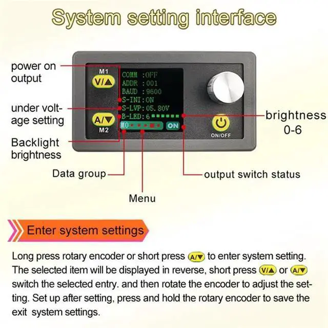 Alt view image 4 of 6 - WZ3605E DC DC Boost Converter CC CV 36V 5A Module Adjustable Regulated Laboratory Power Supply Voltmeter Ammeter,1 x DC Buck Converter,As Shown