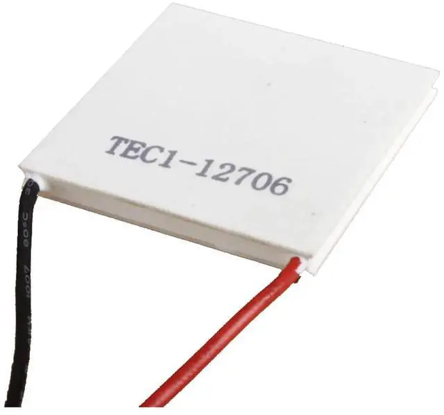 Alt view image 2 of 3 - 2X 12V 5.8A 65W TEC1-12706 Thermoelectric Cooler Cooling Peltier Plate Module 40X40mm,2X 12706 Thermoelectric Cooler,White