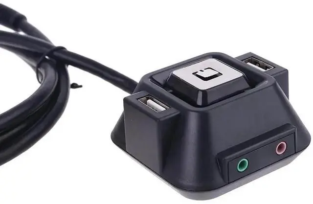 Alt view image 6 of 7 - YIEMEEN Multifunctional USB 2.0 Computer PC Switch External Power On/Off Reset Button