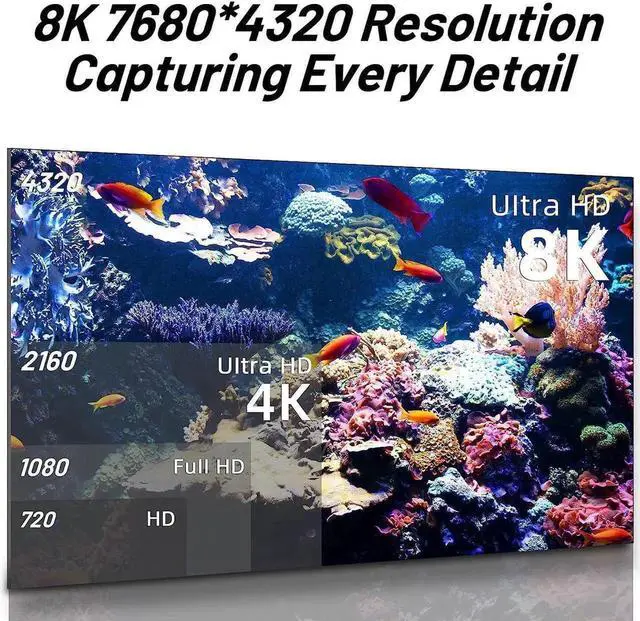 Alt view image 6 of 7 - 8K 60hz Fiber Optic HDMI 2.1 Cable [16 Feet], Long CL3 Rated HDMI Cable 48Gbps 60hz 120hz HDR/eARC/HDCP 2.2&2.3 Ultra High Speed Compatible with Apple-TV Dolby Vision Atmos PS5 PS4, Xbox RTX 3080 3090