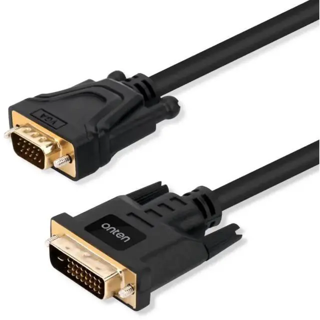 Alt view image 4 of 6 - ONTEN DVI to VGA adapter 24+1 to vda computer monitor host connection cable converter