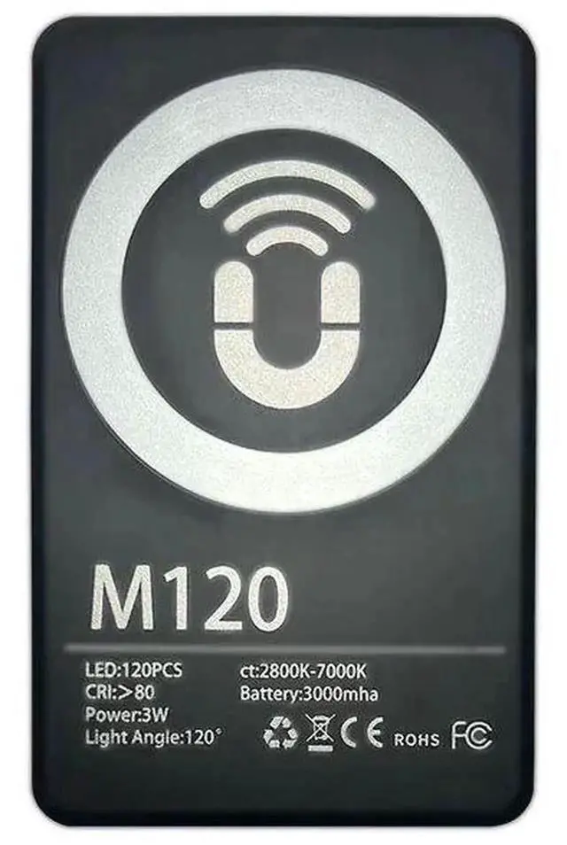 Alt view image 5 of 6 - LED Selfie Light Phone Fill Light 120 LED 3000mAh Rechargeab