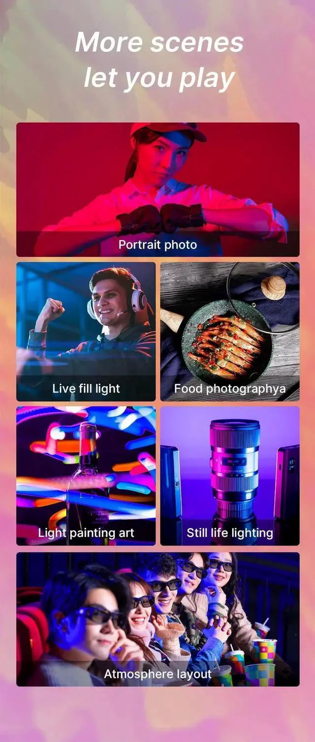 Alt view image 5 of 7 - Ulanzi VL120 RGB Camera Video Light Mini Portable 3100mAh Ph