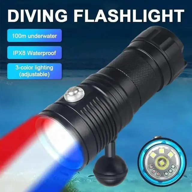 Alt view image 2 of 7 - Professional 100M Underwater lamp LED Photography Light Lamp