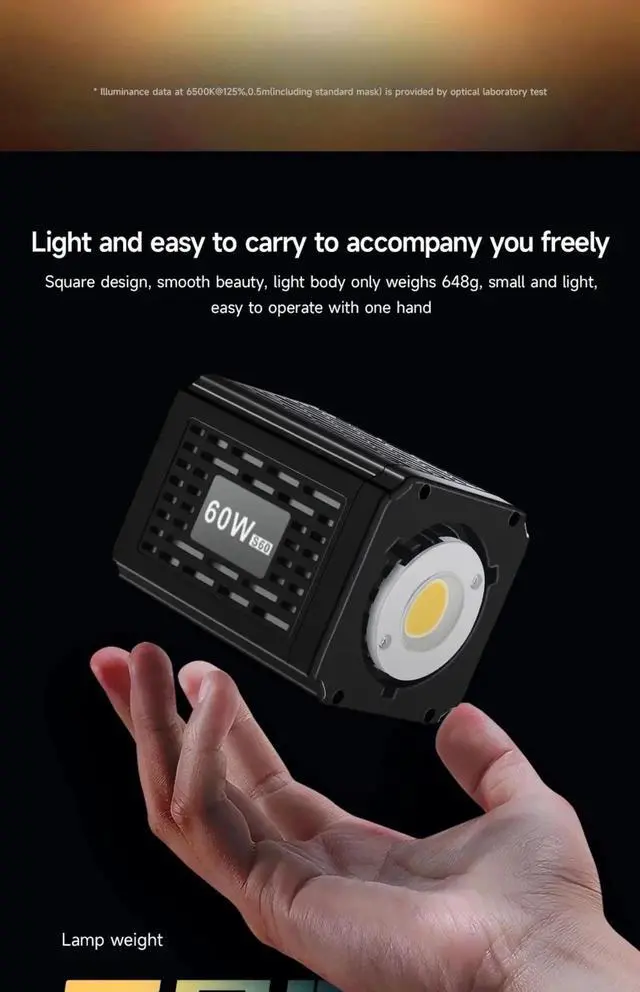 Alt view image 4 of 7 - MIAOTU Outdoor Portable Handheld Fill Light COB Photography