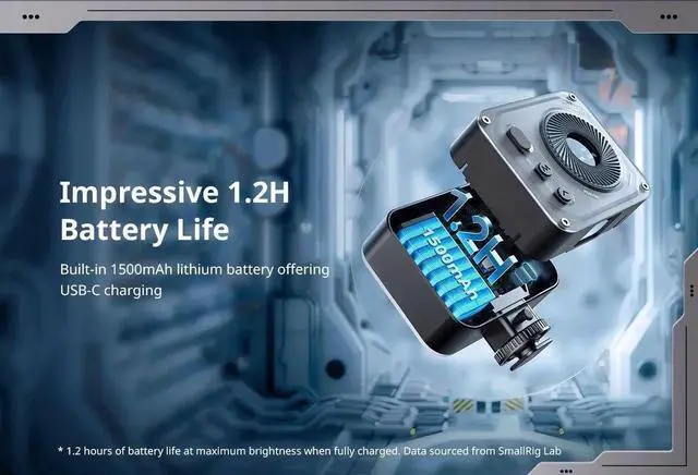 Alt view image 5 of 7 - SmallRig Vibe P96 Pro mini LED Video Light Pink Black Color