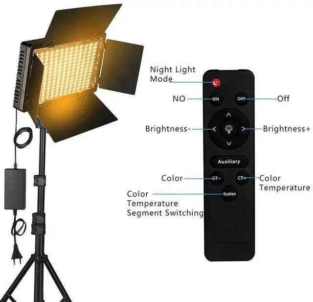 Alt view image 2 of 7 - Nagnahz U800+ LED Video Light Photo Studio Lamp Bi-Color 250