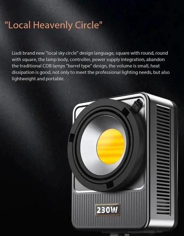 Alt view image 3 of 7 - LIYADI G230W LED COB Photography Lamp Professional Video Lig