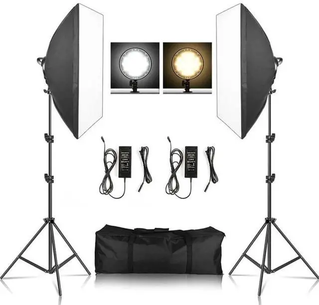 Alt view image 4 of 7 - Softbox Light Photography Kit Photo 2M Tripiod for Soft Box