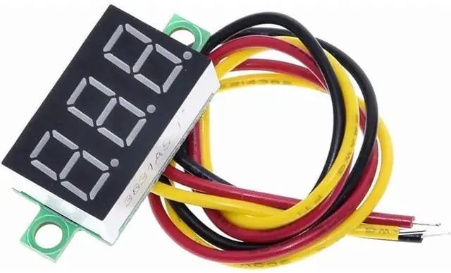 Alt view image 3 of 5 - 6pcs 0.36'' 3-Digit 7-Segment Display Voltmeter Three-Wire DC 0V-32V 3-Digit LED Display LED Digital Tube