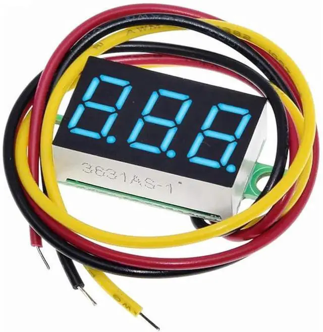 Alt view image 4 of 5 - 6pcs 0.36'' 3-Digit 7-Segment Display Voltmeter Three-Wire DC 0V-32V 3-Digit LED Display LED Digital Tube